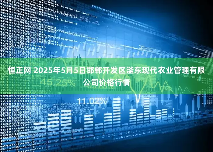 恒正网 2025年5月5日邯郸开发区滏东现代农业管理有限公司价格行情